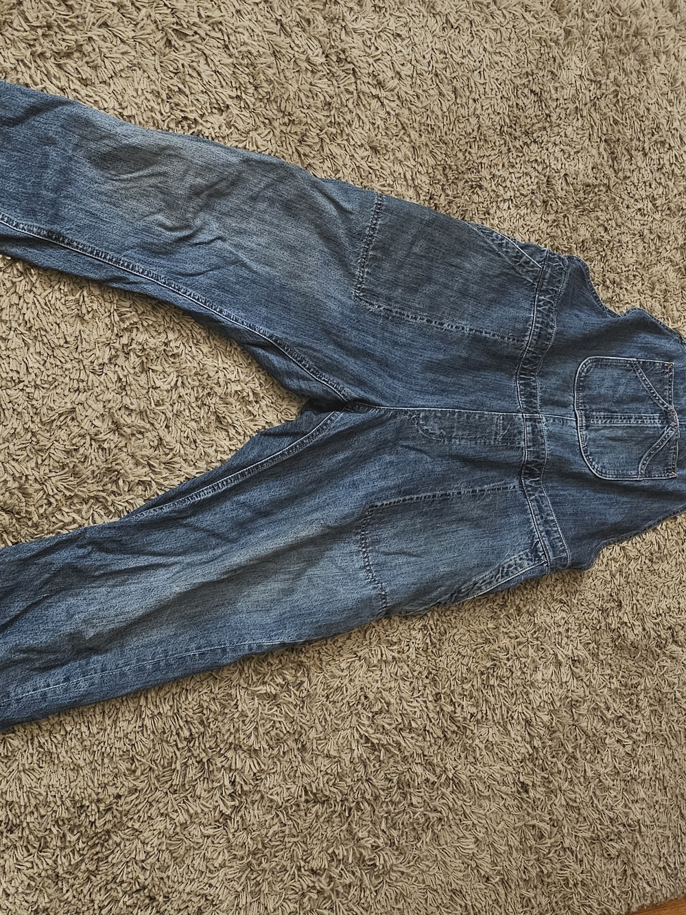 GAP Women's Dark Blue Denim Overalls